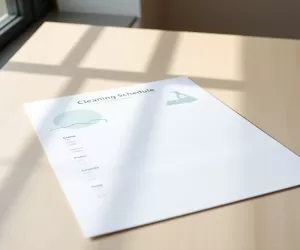 Grafik sprzątania wzór